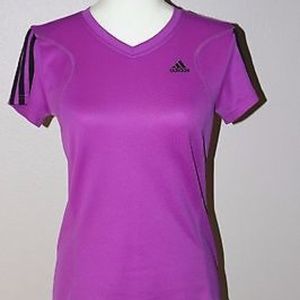 Adidas Women's Athletic short sleeve Purple Top